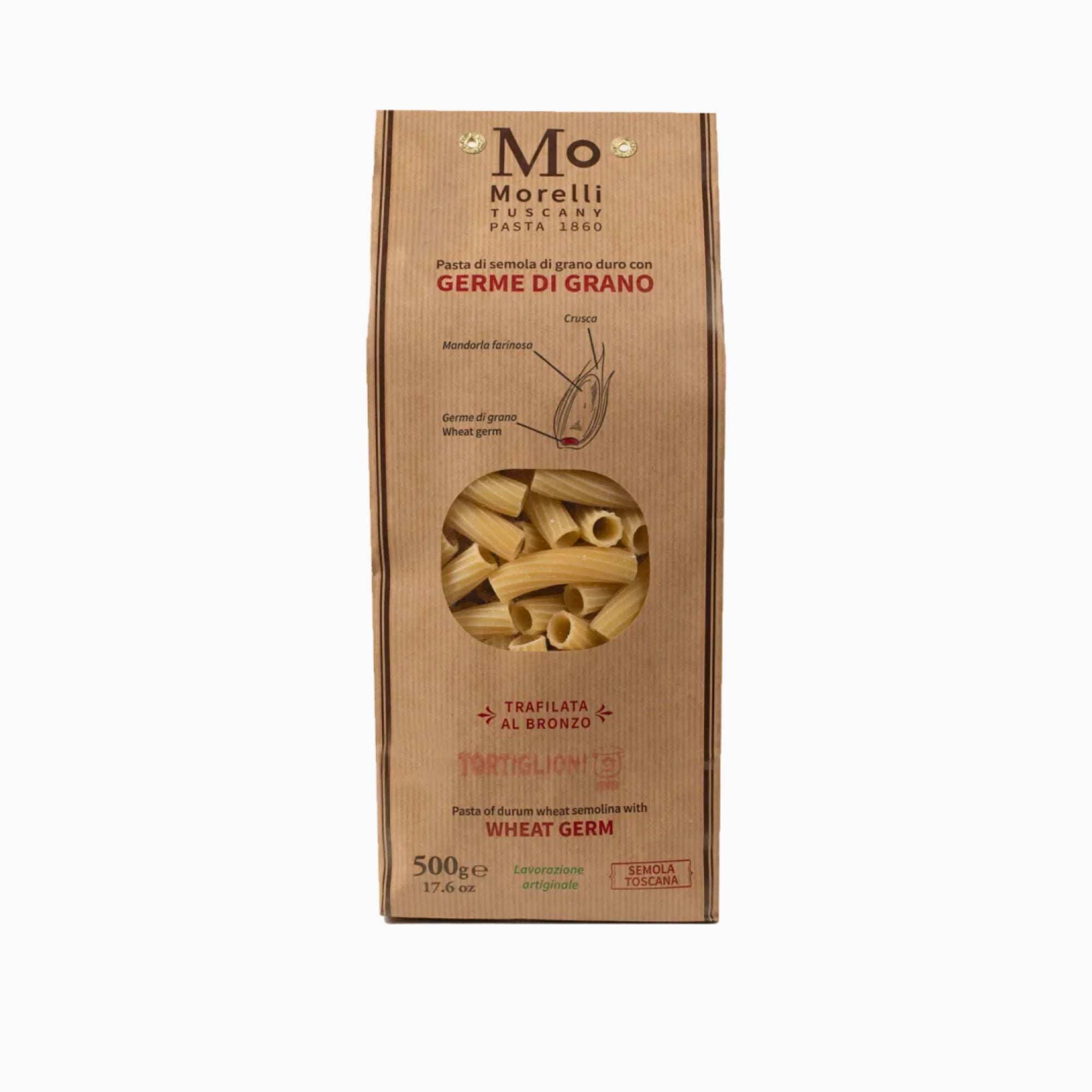Tortiglioni mit weizenkeimen, 500 gr - Pastificio Morelli