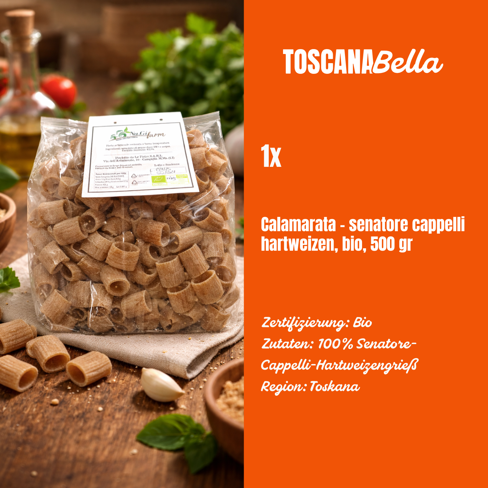 Calamarata all'Elbana + Olio Elevo