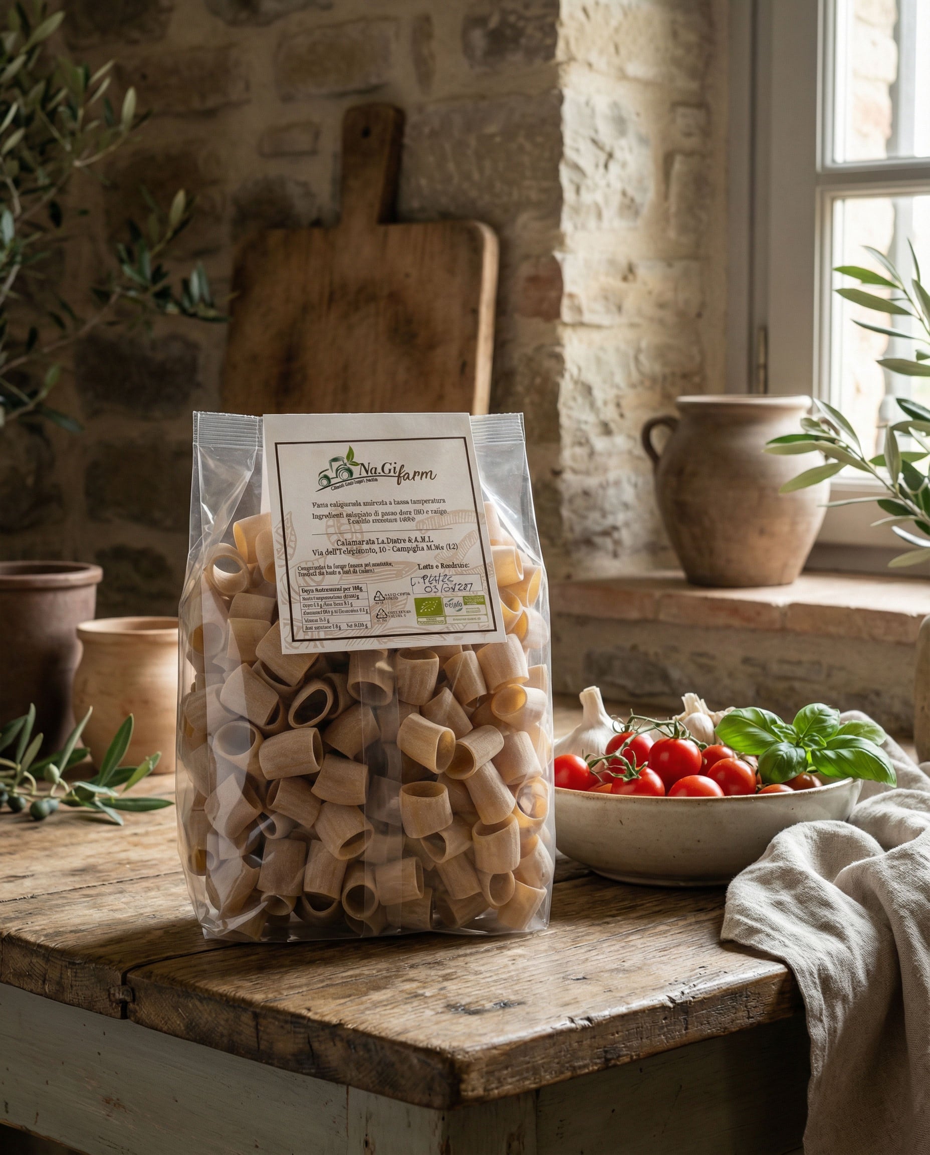 Calamarata – Bio-Pasta aus Senatore-Cappelli-Hartweizen, 500 g