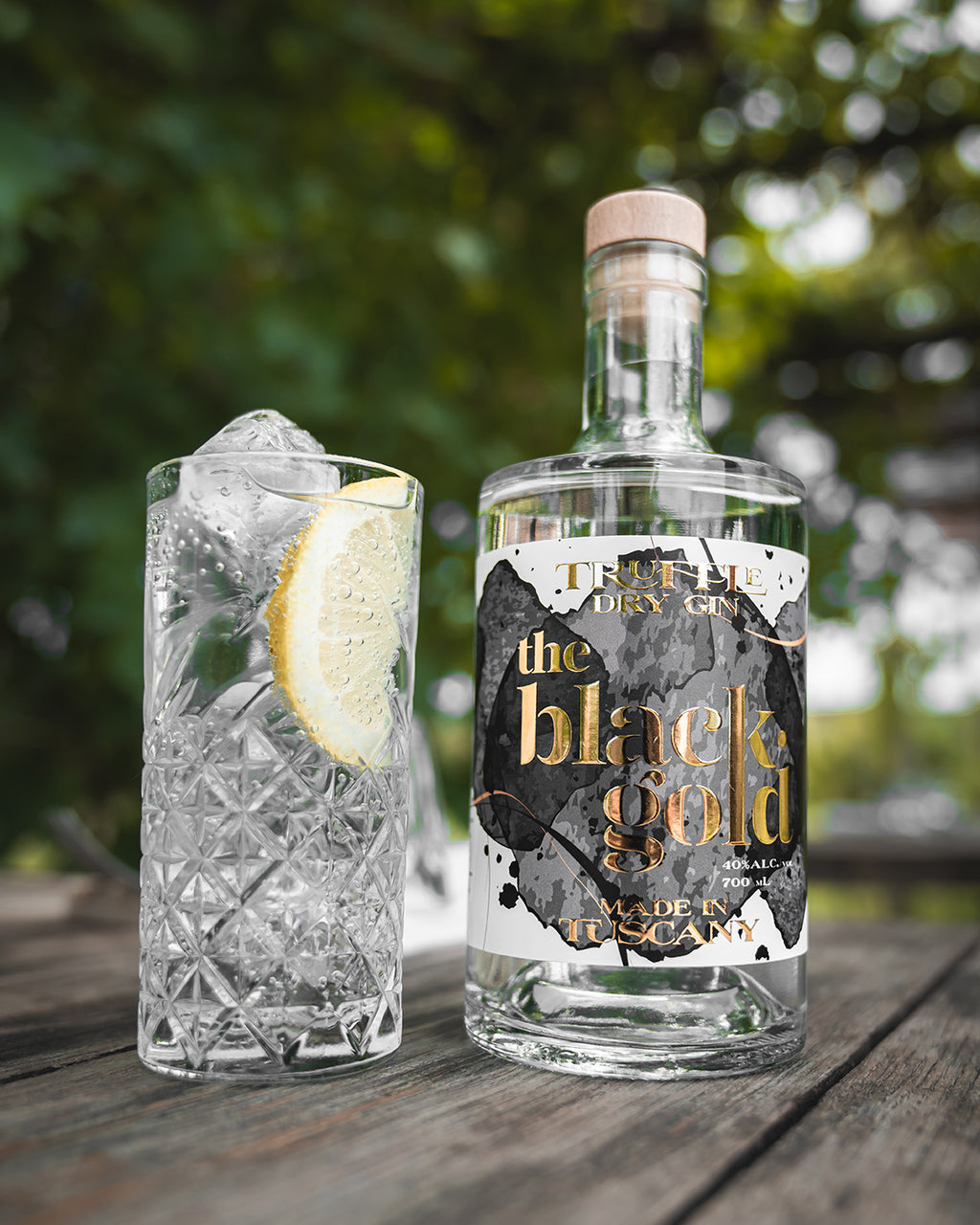 The black gold gin – mit trüffel, 700 ml