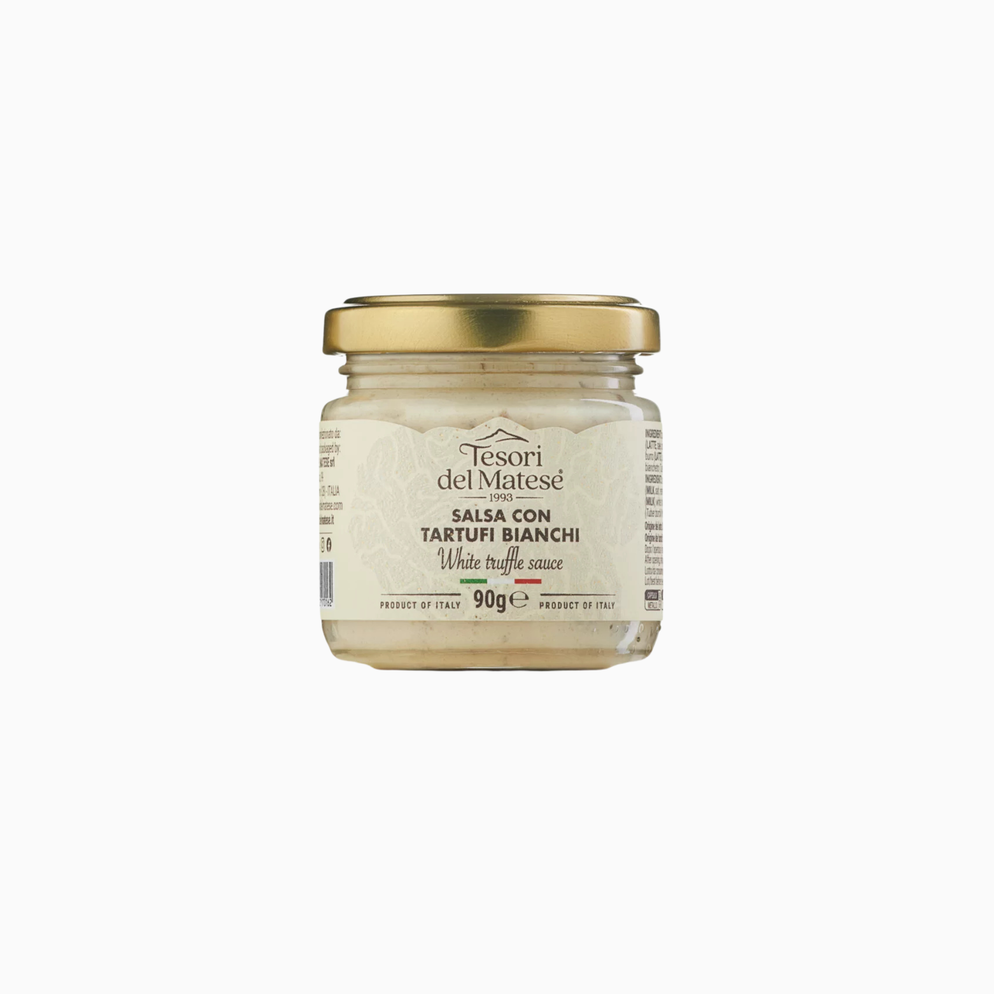 Salsa mit weißem trüffel – trüffelcreme mit milchbasis, 90 gr