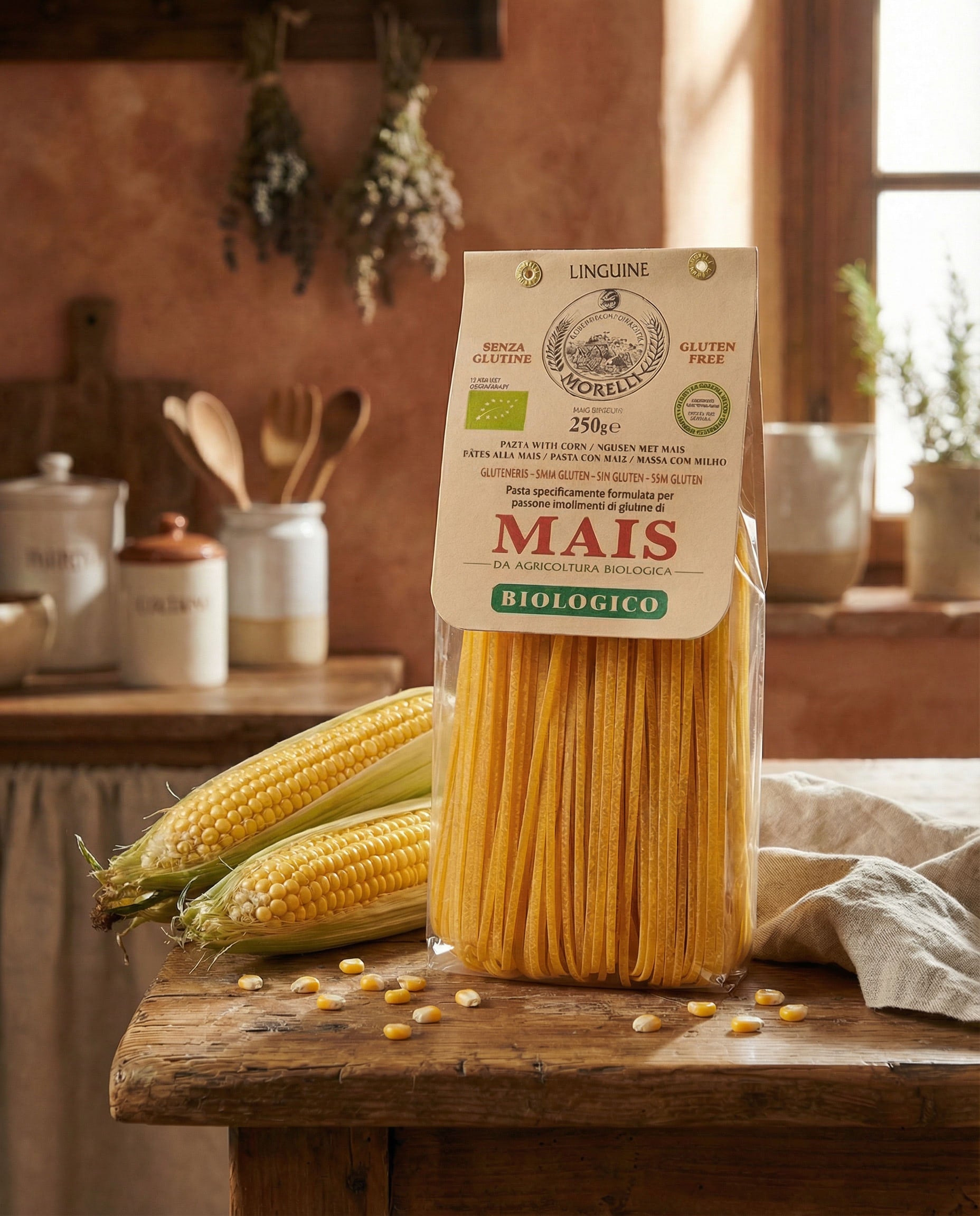 Bio-Mais-Linguine – Glutenfreie Pasta, Pastificio Morelli, 250 g