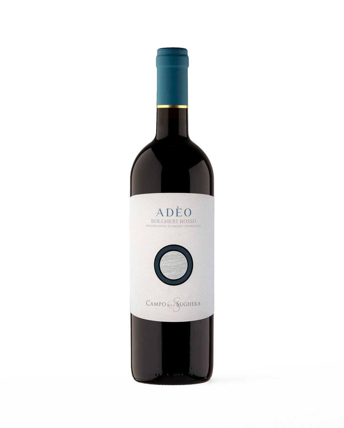 Bottiglia di Adèo 2024, Campo alla Sughera – Bolgheri DOC, vino rosso toscano