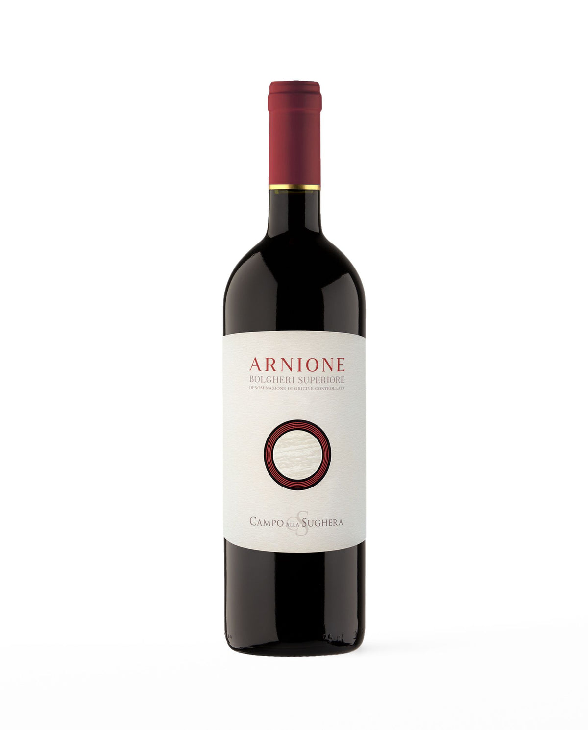 Bottiglia di Arnione 2021, Campo alla Sughera – Bolgheri DOC Superiore, vino rosso toscano