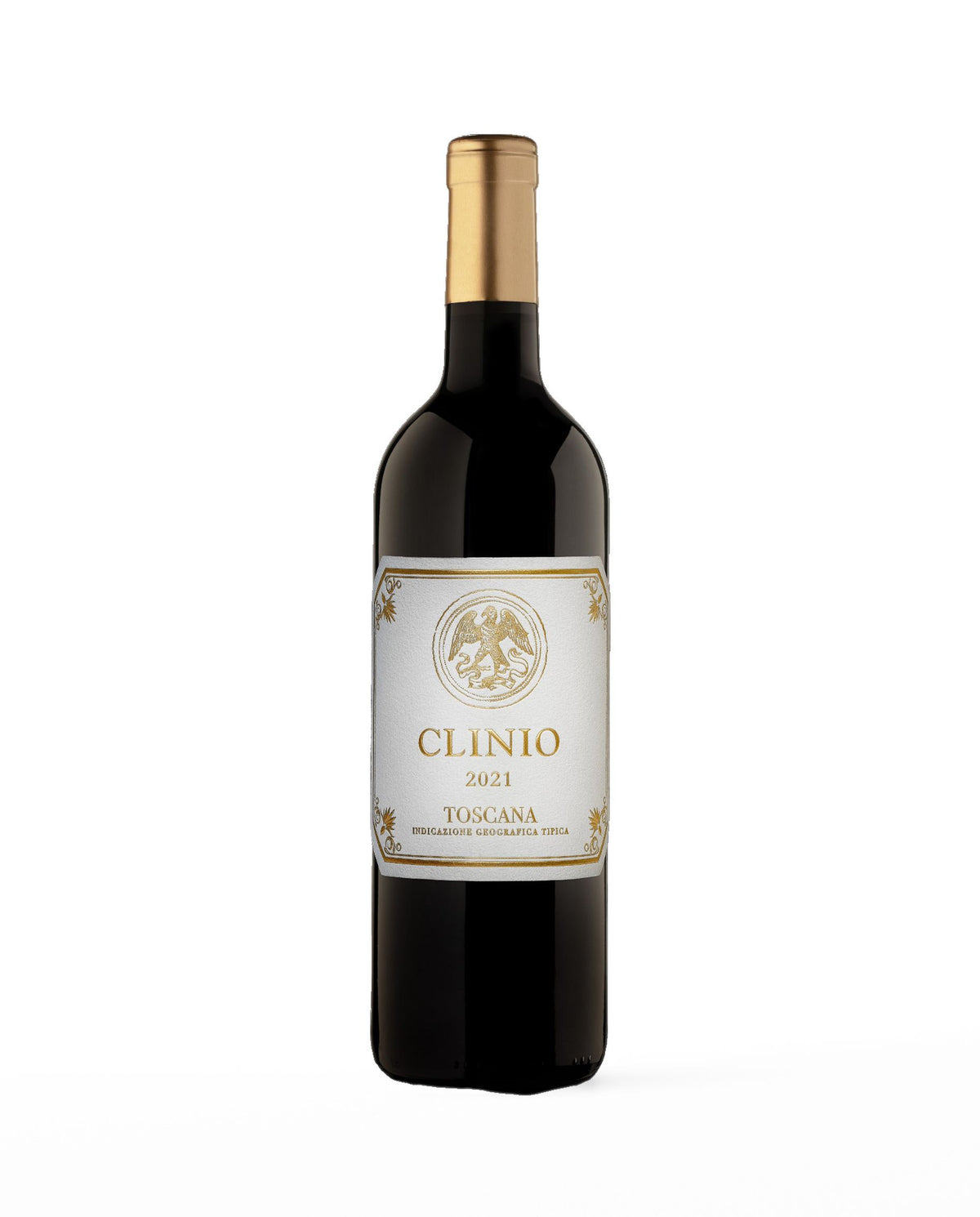 Bottiglia di Clinio, Tenuta Fratini – Toscana IGT, vino rosso toscano (etichetta di un'annata precedente)