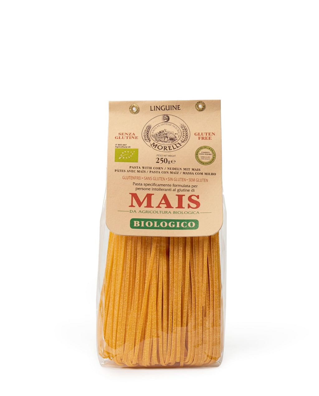 Bio-Mais-Linguine – Glutenfreie Pasta, Pastificio Morelli, 250 g