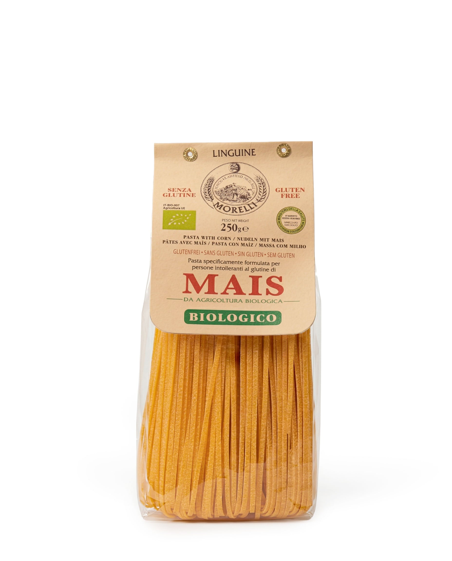 Bio-Mais-Linguine – Glutenfreie Pasta, Pastificio Morelli, 250 g