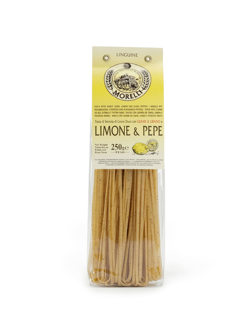 Linguine limone e pepe – Pasta mit Weizenkeimen, 250 g