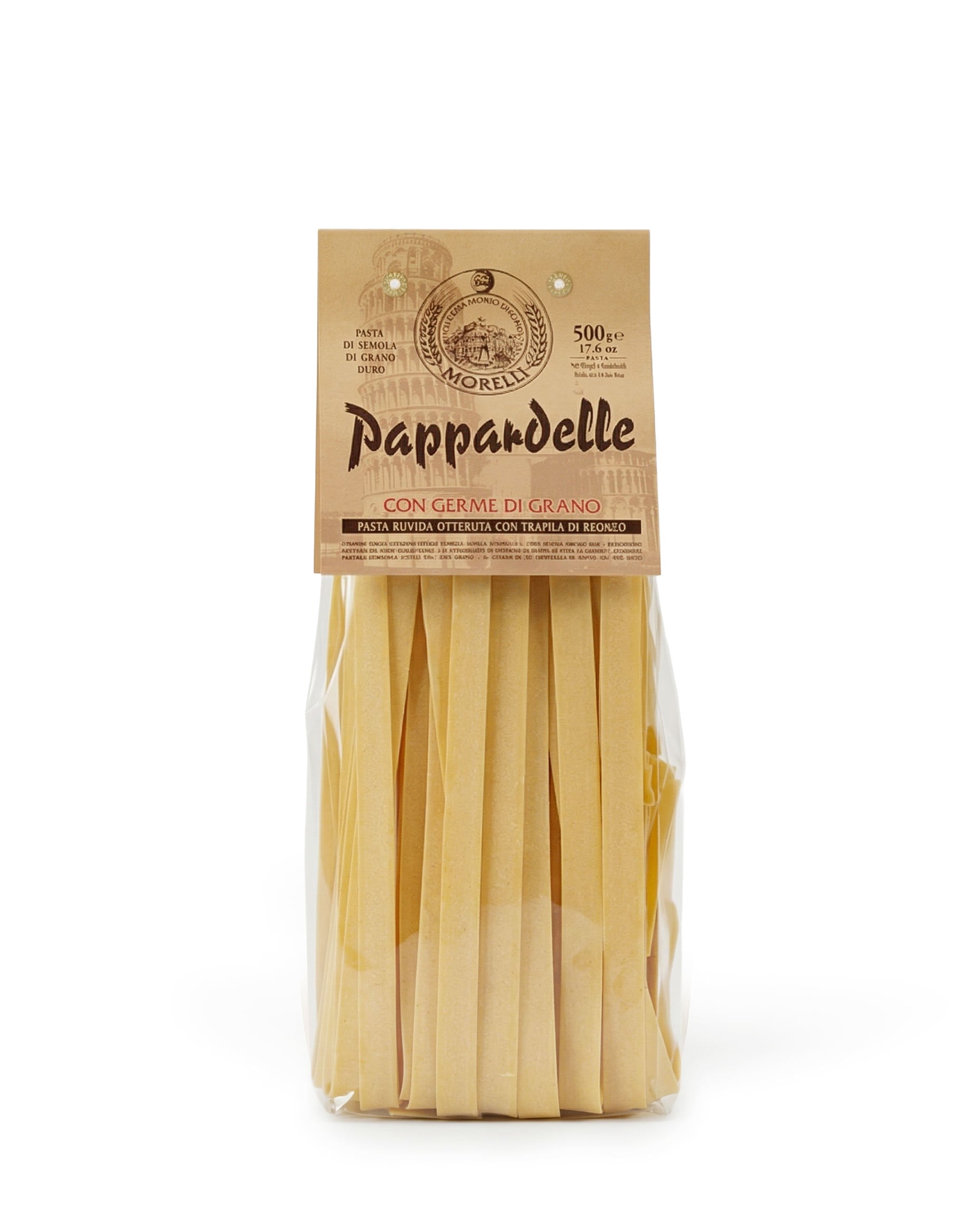 Pappardelle – Pasta mit Weizenkeimen, Pastificio Morelli, 500 g