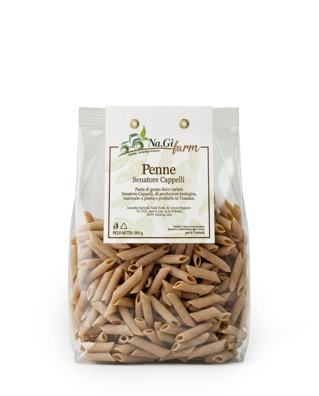Penne – Bio-Pasta aus Senatore-Cappelli-Hartweizen, 500 g