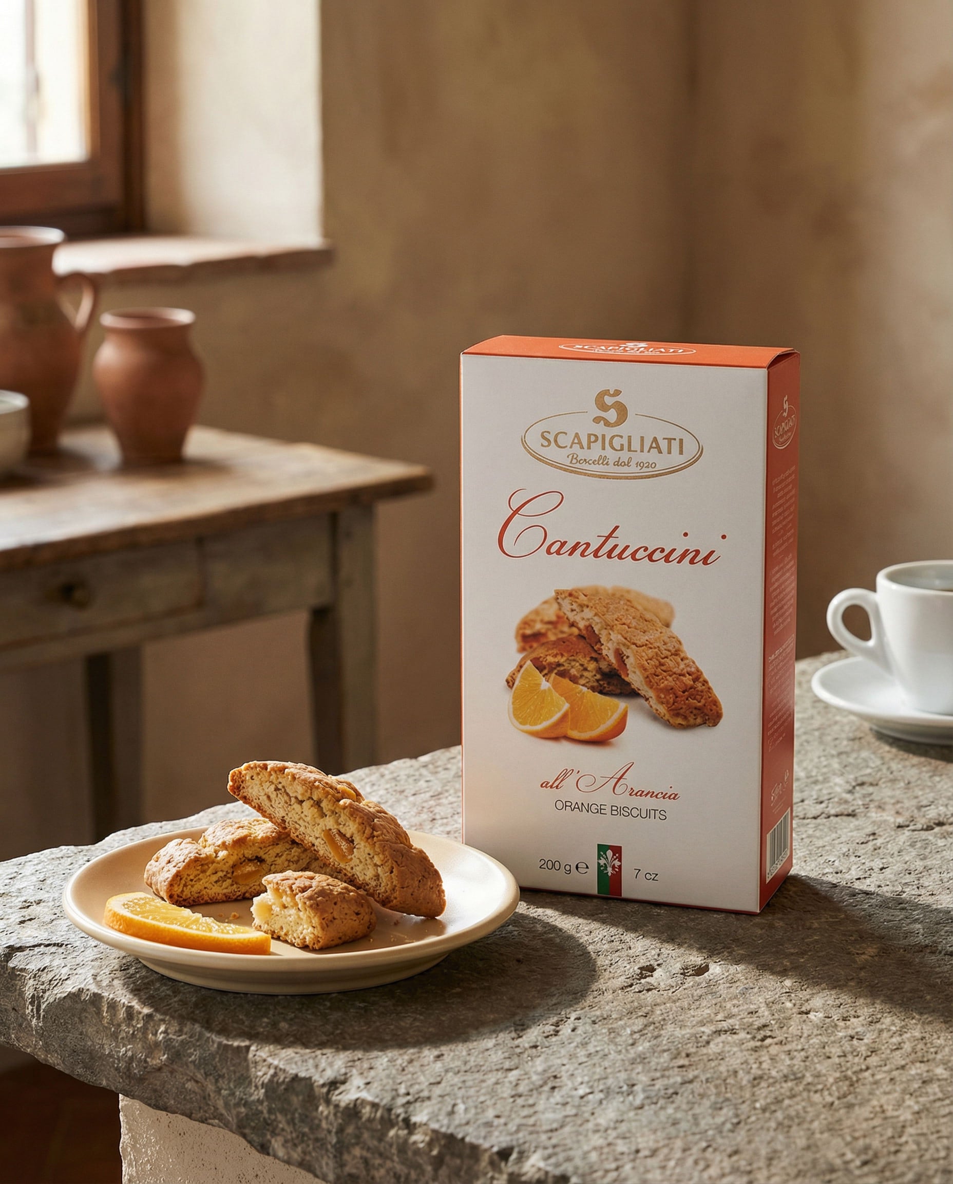 Cantuccini mit Orange – Scapigliati, 200 g