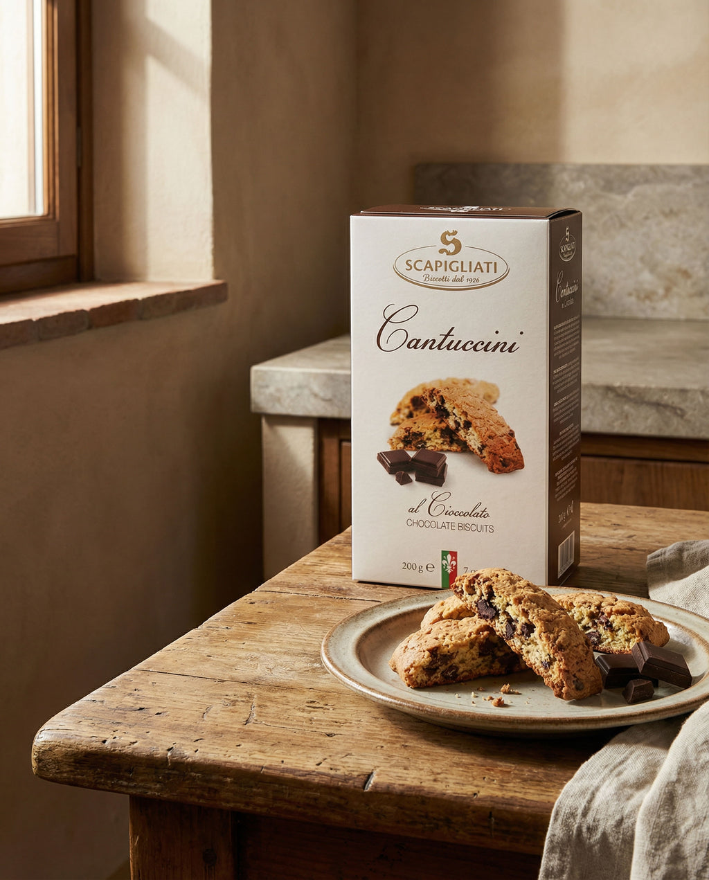 Cantuccini mit Schokolade – Scapigliati, 200 g